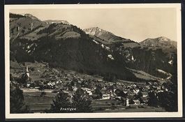 AK Frutigen, Ortsansicht mit Kirche