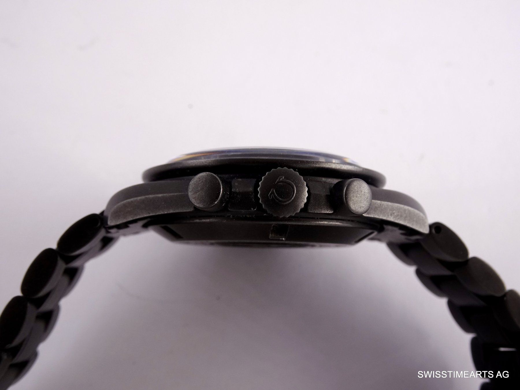 Omega Uhren: OMEGA SPEEDMASTER MOONWATCH 1861 BLACK PVD 2011 HANDAUFZUG – Gebraucht aus Zürich von  5