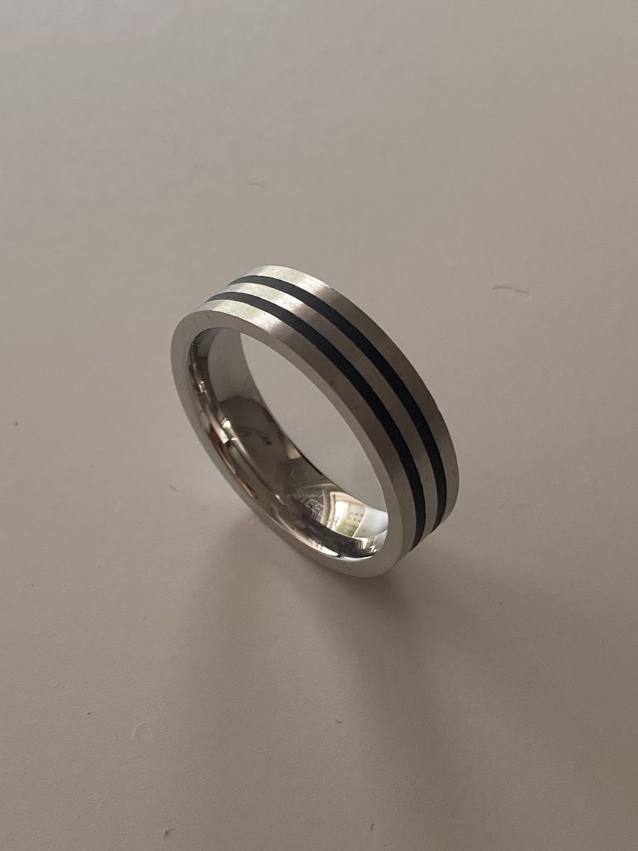 Anelli: XENOX Edelstahl Silberne Band Ring – Nuovo (secondo la descrizione) da Givisiez venduto da dor_xb9k 1