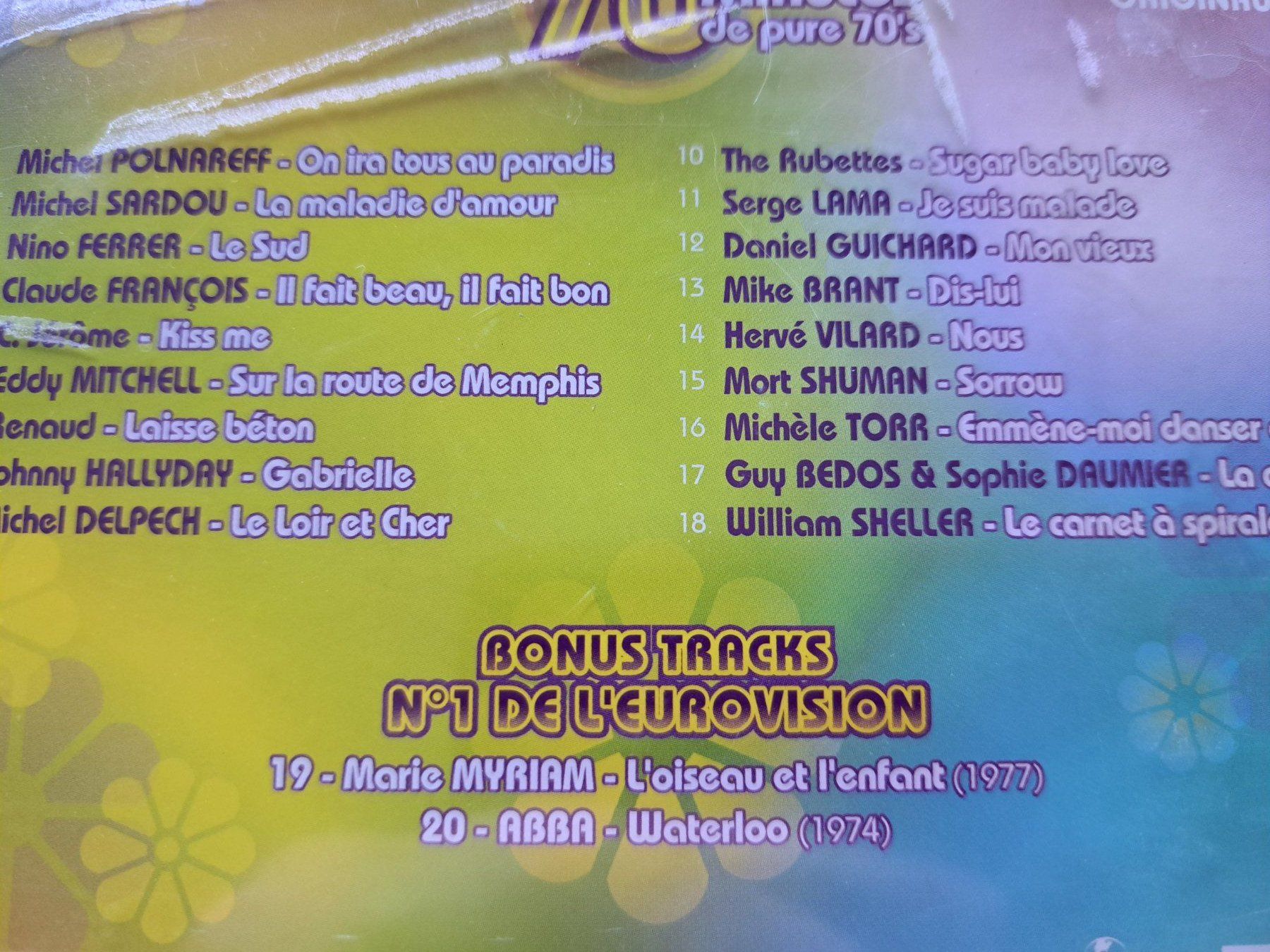 CD: Cd Les années 70 - Les plus grands succès – Usato da Pully venduto da bro_n52j 2