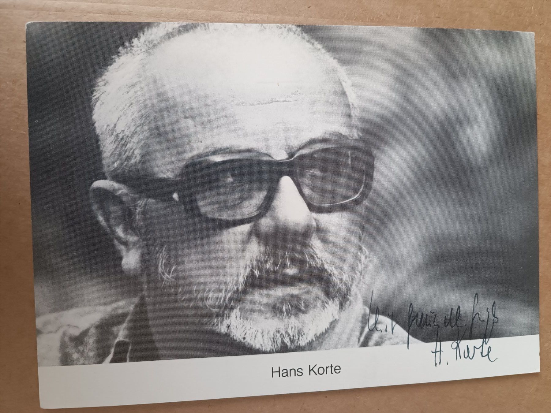 Autogramme: Hans Korte - handsigniert - †2016 – Gebraucht aus Menziken von Autogramme
