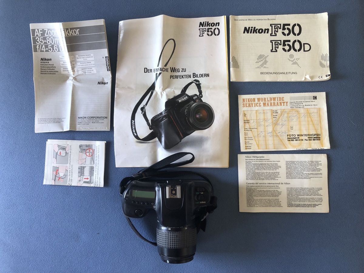 Nikon Kamera: Nikon F50 Spiegelreflexkamera mit Objektiv – Defekt aus Lenzburg von Alfred1341