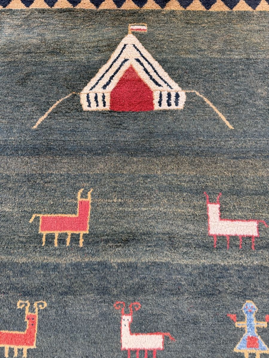 Gabbeh Tappeti: Wunderschöner Perserteppich Gabbeh 245x210.cm – Usato da Sempach venduto da Star7 5