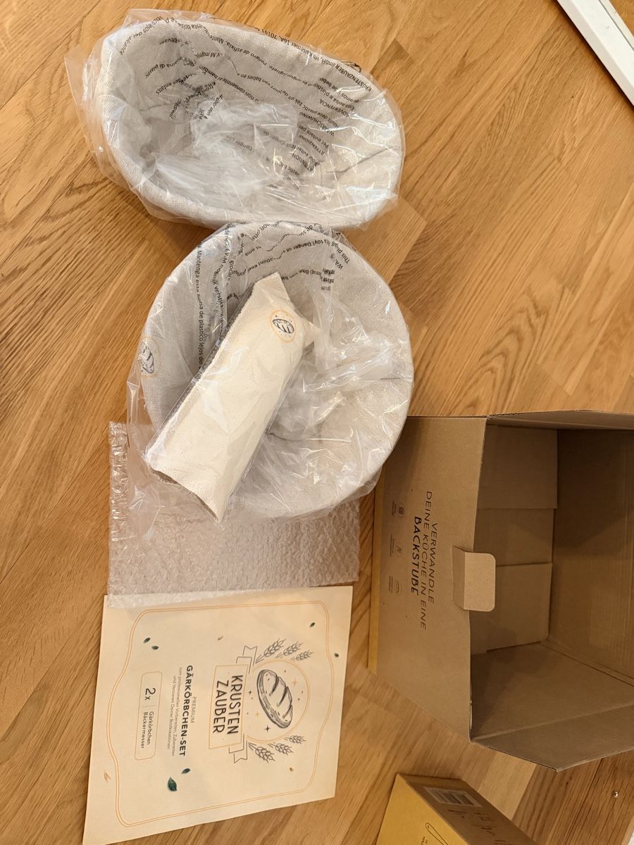 Teglie da forno: KRUSTEN ZAUBER Gärkörbchen-Set und Sauerteig Starter-Set – Nuovo e nell'imballaggio originale da Luzern venduto da Mir_Daria 2