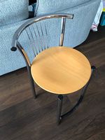 Calligaris Barhocker Chrom / Buche mit Sitzhöhe 60 cm