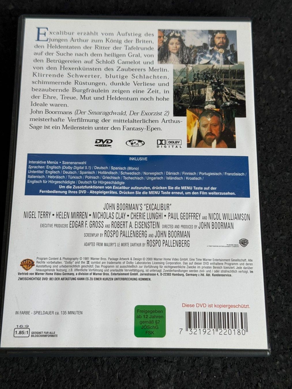 Tutti i DVDs: EXCALIBUR DVD EN/DE/SP – Usato da Fribourg venduto da tschjoly 1