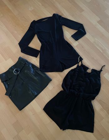 Kleiderpaket 3-teilig / Grösse XS/S / black is black