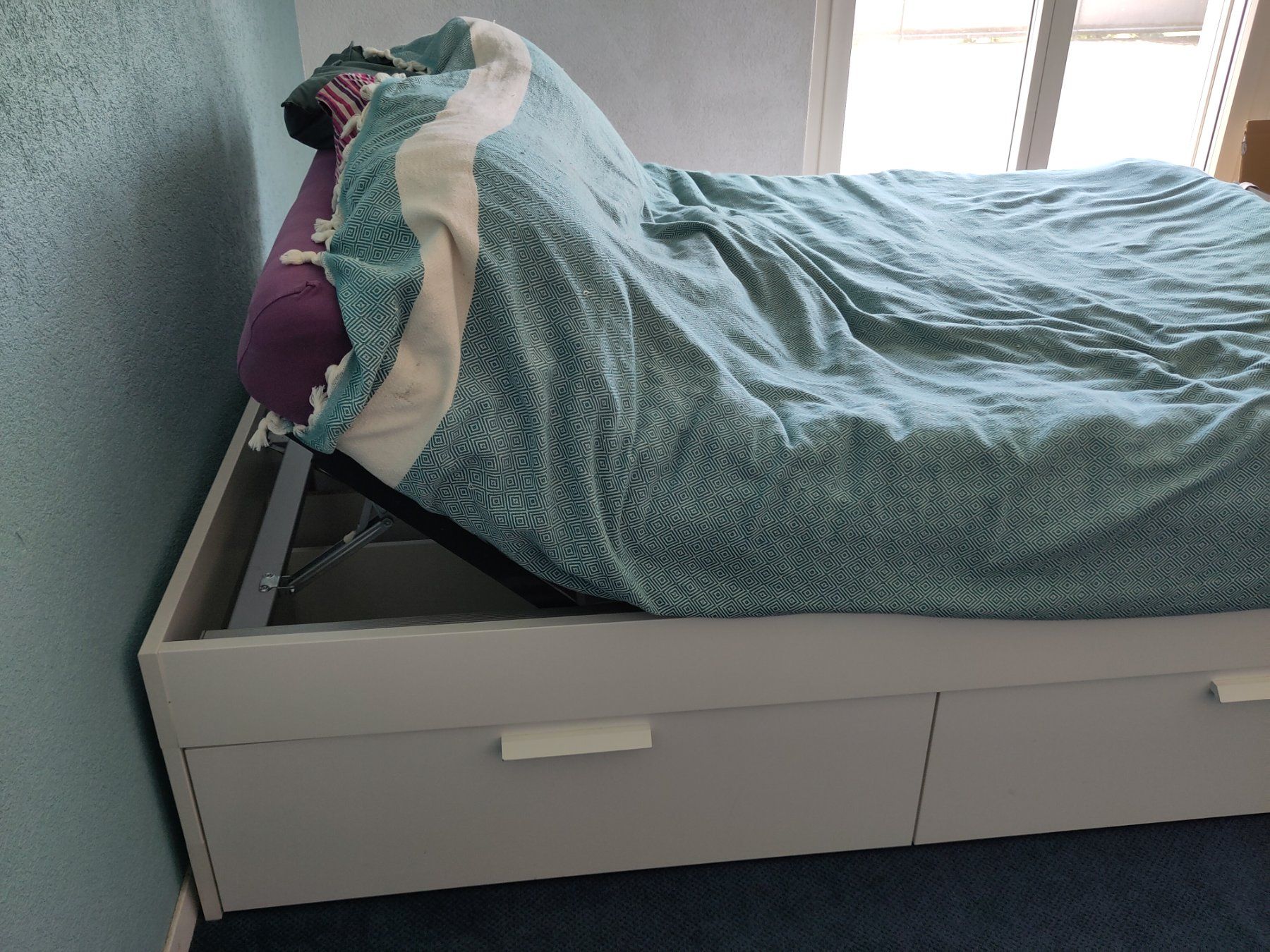 Ikea Letti: Ikea Bettgestell mit Schubladen BRIMNES – Usato da Detligen venduto da ari_wcp2 3