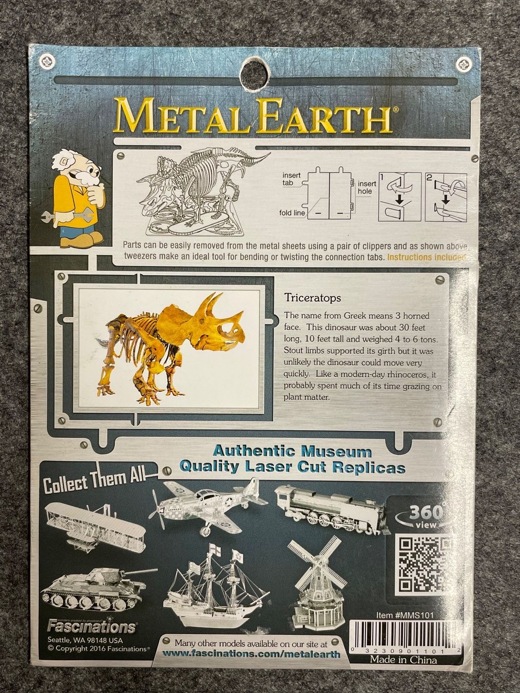 Toutes les décorations: Triceratops Dinosaurier Metall Model Bausatz – Neuf avec emballage d'origine à Rümlang par euqinom16 1