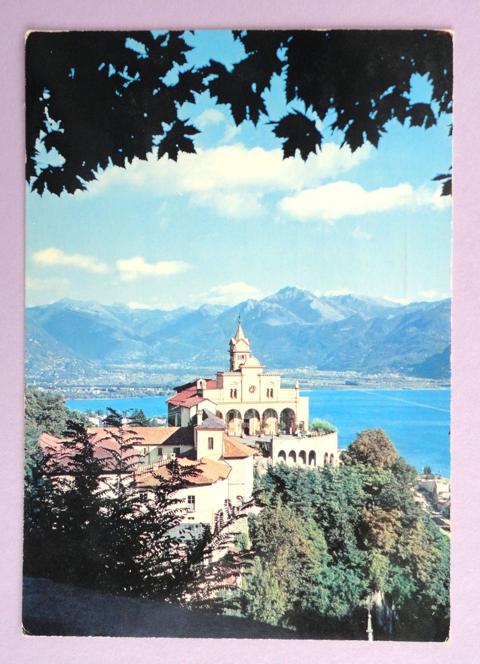 Cartoline postali: Locarno - Madonna del Sasso e panorama – Usato da Fétigny venduto da Billy2miny