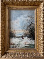 Winterlandschaft im Prunkrahmen
