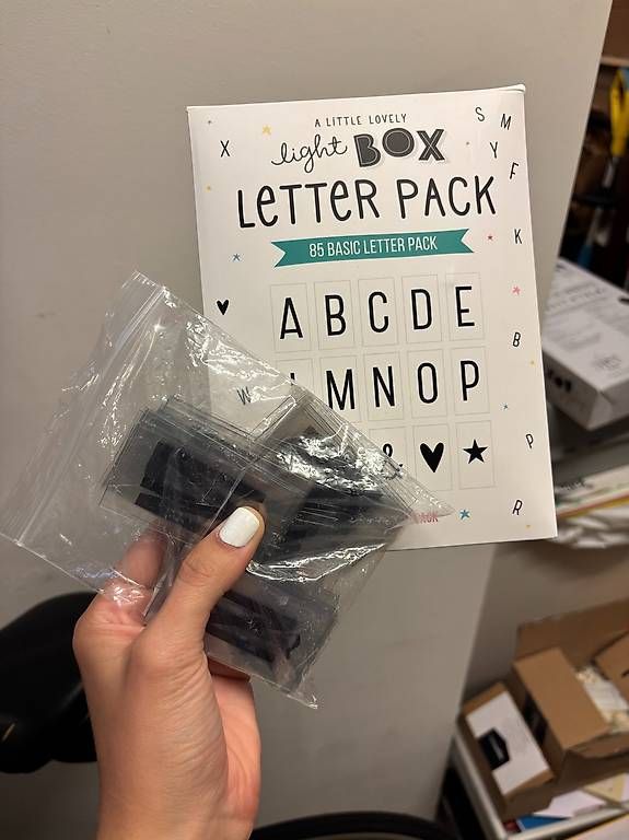 Tutte le decorazioni: Batterie Licht Box mit Buchstaben – Usato da Meilen venduto da larakuppel 2