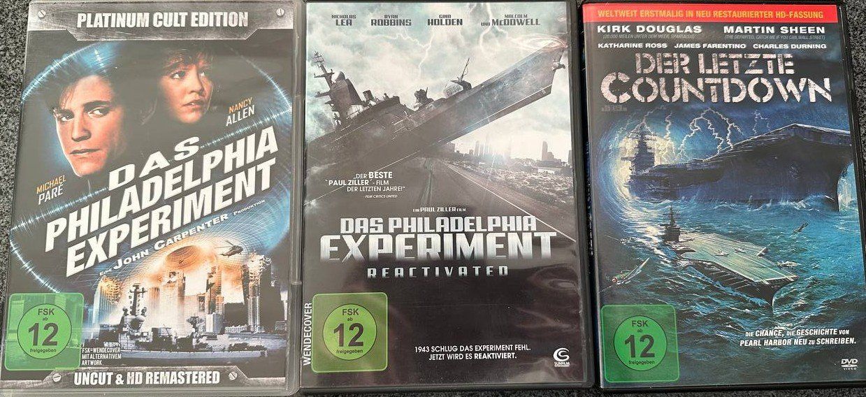 Tutti i DVDs: 3 DVDs: Das Philadelphia Experiment, Countdown, Reactivated – Usato da Beringen venduto da Mantafisch1