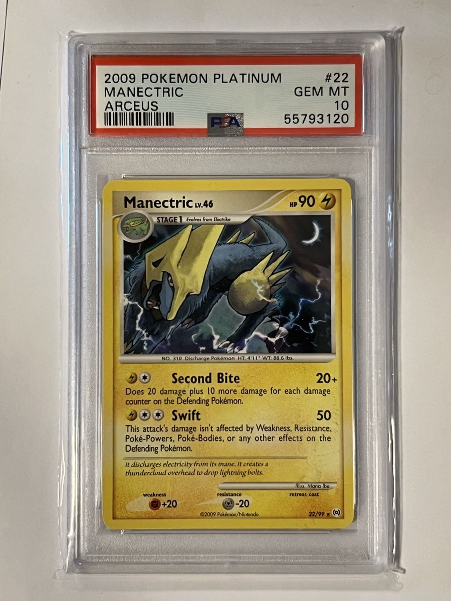 Pokémon Carte collezionabili: Pokemon Karte Manectric Platinum Arceus PSA 10 Pop 2 – Usato da Almens venduto da dra_mql5 1