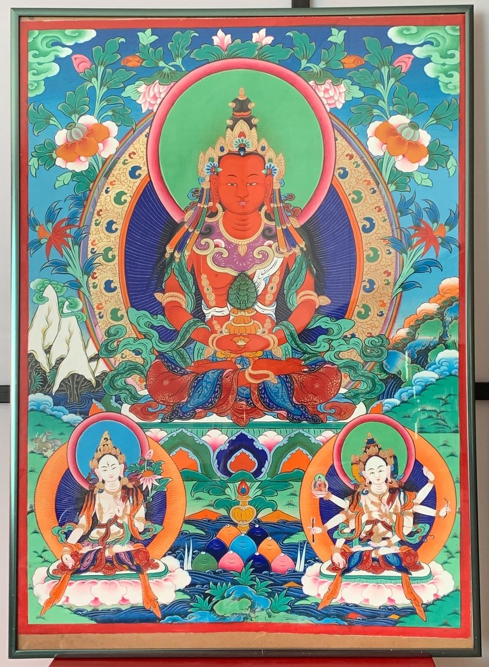 Dipinti: Quadro dipinto in acquarello del Buddha Amitabha – Nuovo (secondo la descrizione) da Caslano venduto da bri_5jft