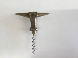 Tire-bouchon forme enclume laiton ancien 11.8 cm