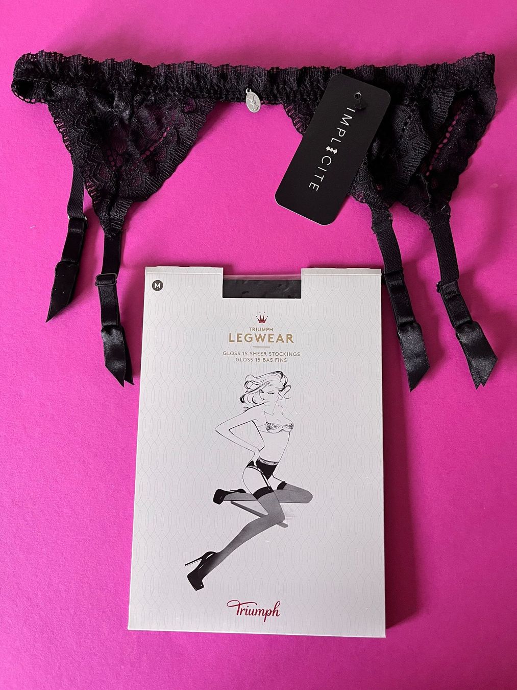 Altra biancheria intima: IMPLICITE, Strapsgürtel, Int. Grösse 4 (36/38) & Strümpfe – Nuovo e nell'imballaggio originale da Rudolfstetten venduto da gst_g7xl
