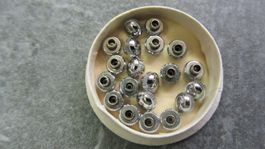 Neue Kronen 20 Stk. verchromt Vintage Armbanduhren