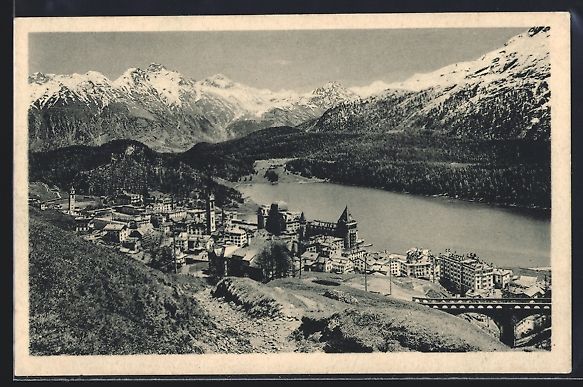 Ansichtskarten: St. Moritz-Dorf, Teilansicht und die Lan – Gebraucht aus Berlin von bartko-reher