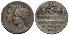 Zürich 1907 , Silber , R:1793c  /330