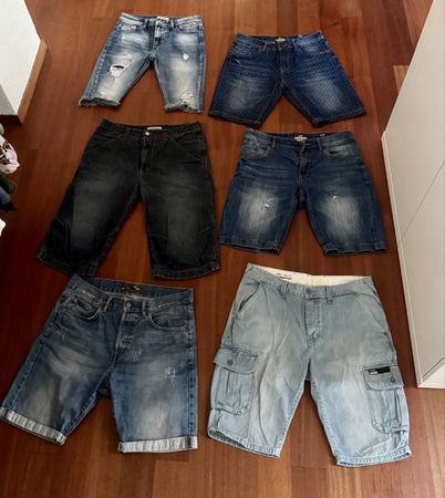 Kurze Herrenhosen Shorts 6er Pack Grösse 31/32 guter Zustand