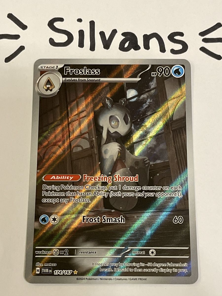 Pokémon Carte collezionabili: Froslass Illustration 174/167 Twilight Masquerade Englisch – Nuovo (secondo la descrizione) da Wil SG venduto da Silvans