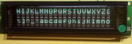 VFD -Display 2x20 Zeichen grün 5V, Par. + Ser.