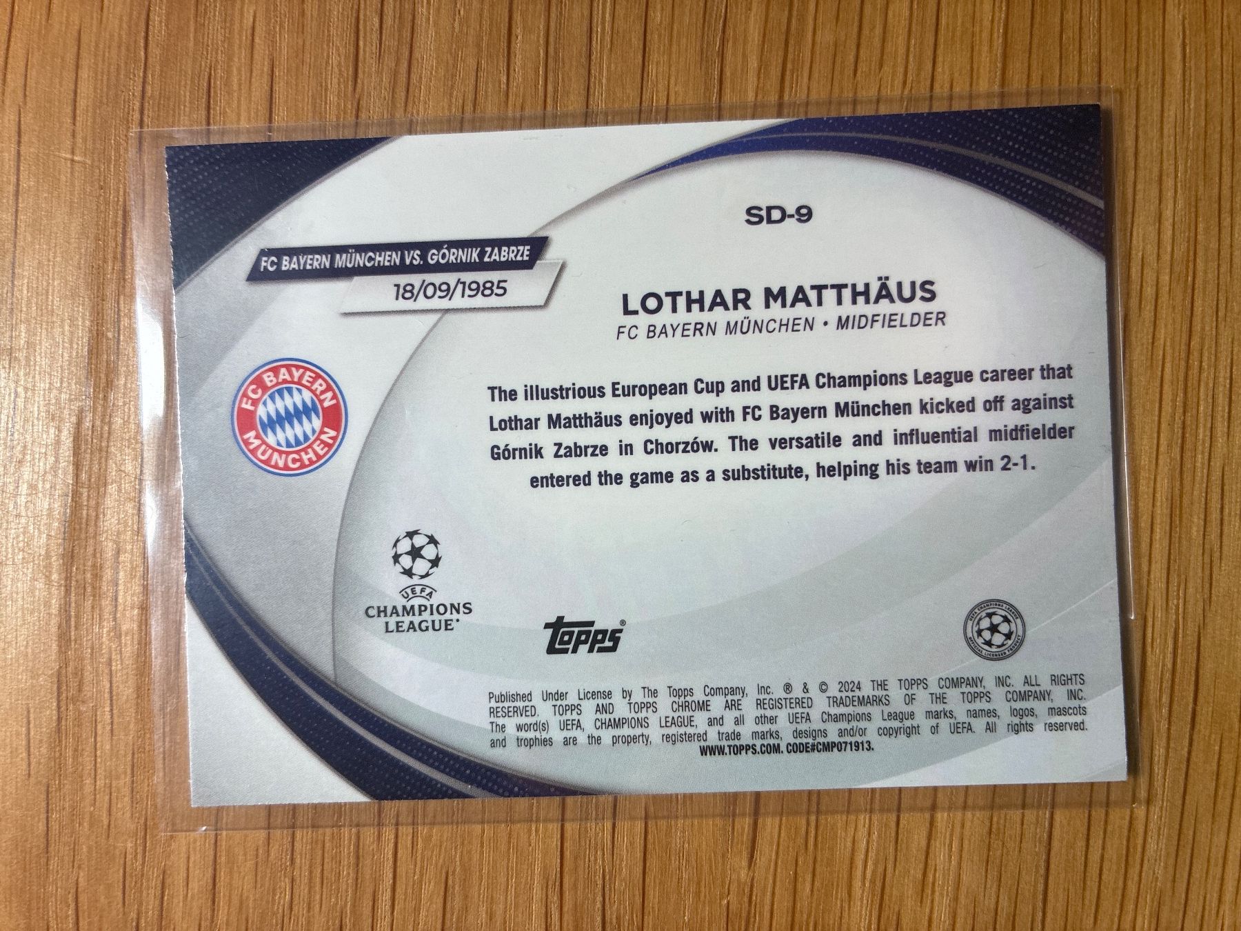 Topps Carte collezionabili: Topps Chrome Lothar Matthäus Bayern München Orange Lava – Usato da Solothurn venduto da MegaDaggi 1