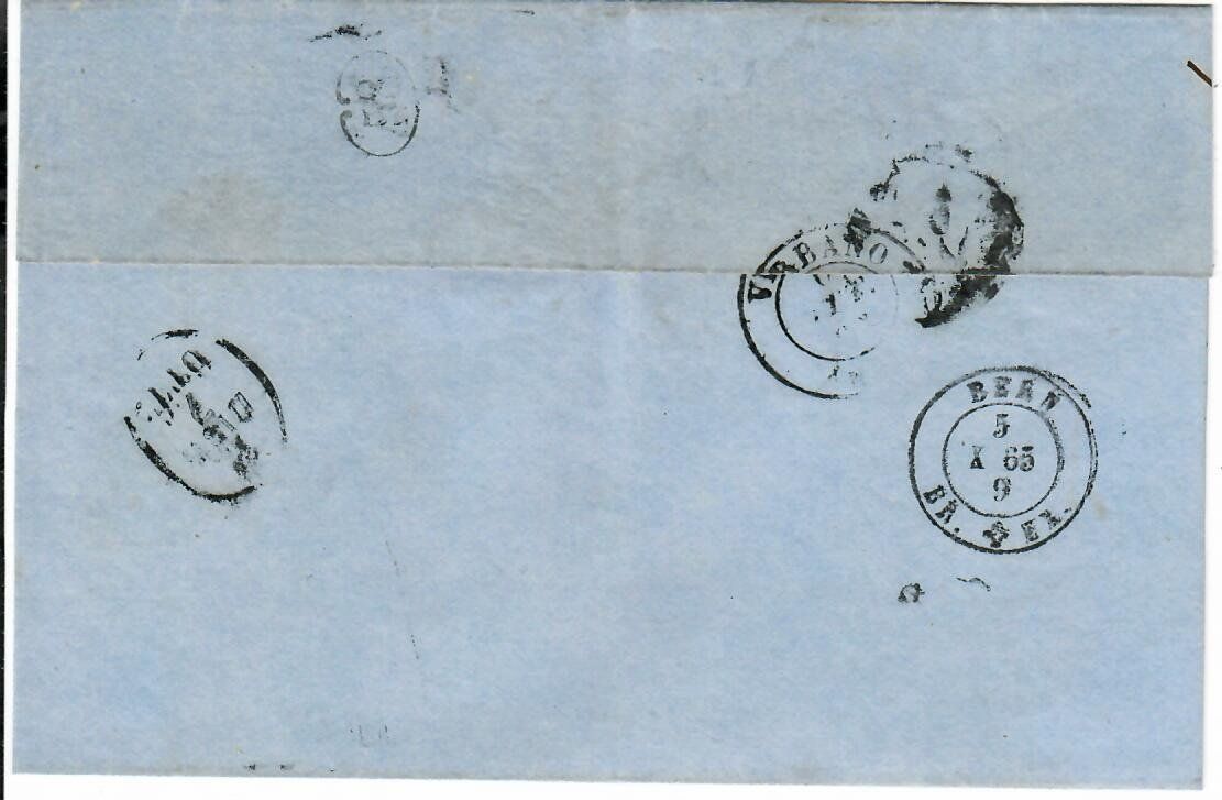 Tutti i francobolli: Brief aus Schwarzenegg 1865 – Usato da Hochdorf venduto da Ziegel-16 1