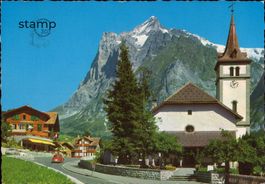 1972 AK Grindelwald mit Wetterhorn