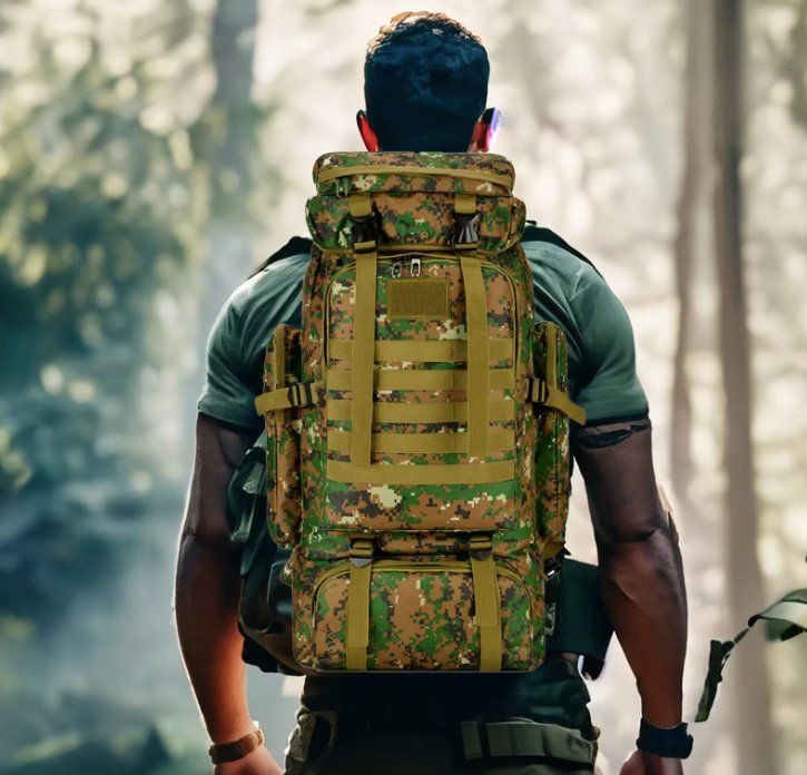 Zaini: Outdoor Taktischer Rucksack 80L – Nuovo e nell'imballaggio originale da Geneve venduto da Titi2008 9