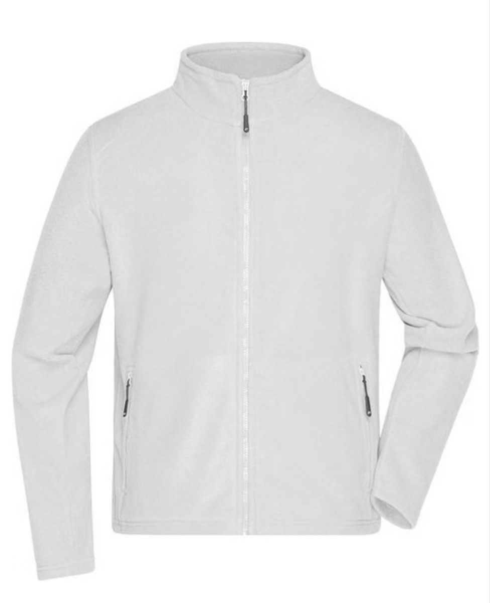 Jacken: Full-Zipfleece Jacke JN044, weiss, James&Nicholson, M – Neu und originalverpackt aus Möhlin von oli_9f6q