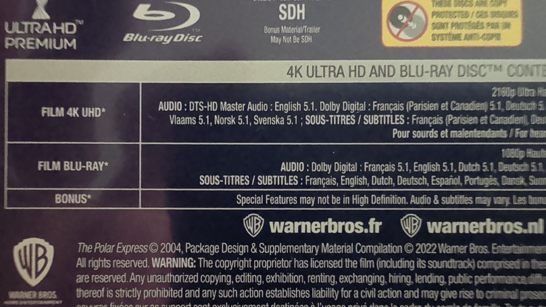 Le Pôle Express, film, 4K Ultra HD et Blu-ray, neuf (Neu (gemäss ...