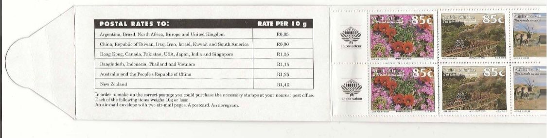Tutti i francobolli: 1993 Markenheftchen Südafrika komplett ** – Nuovo (secondo la descrizione) da Schnottwil venduto da Chasarmar 2