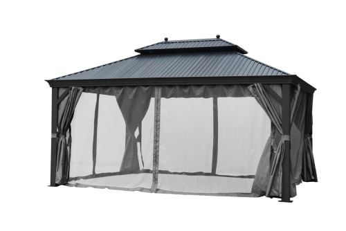Tende & Padiglioni: Alu Garten Pavillon DAMASKUS 3x3,65 m – Nuovo e nell'imballaggio originale da Herbertingen venduto da jet-line-e-trade
