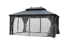 Alu Garten Pavillon DAMASKUS 3x3,65 m