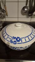 Servierschüssel Robert Charbonnier blau weiss 25 cm antik