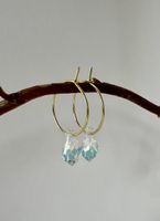 Creolen Gold - hypoallergen - Tropfen Ohrringe - handmade