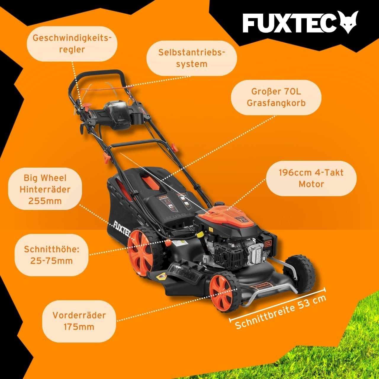 Rasenmäher: FUXTEC FX-RM5396eSPRO Benzin Rasenmäher – Neu und originalverpackt aus Bottighofen von zaap 5