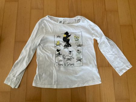 Langarm Shirt mit Hunde-Motiven