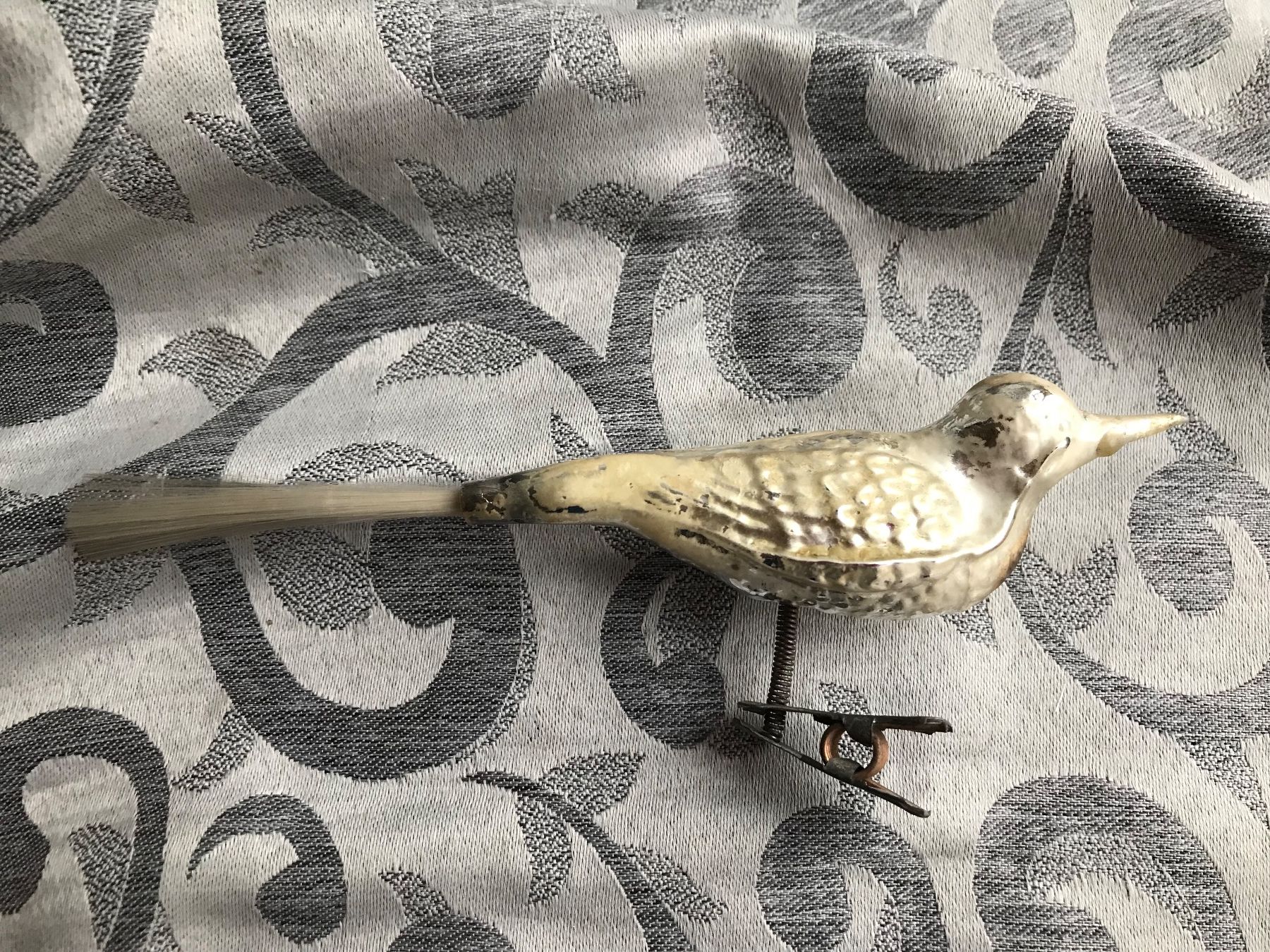 Toutes les décorations: Alter silberner Vogel Christbaumschmuck – Neuf avec emballage d'origine à Alpnach Dorf par marvo