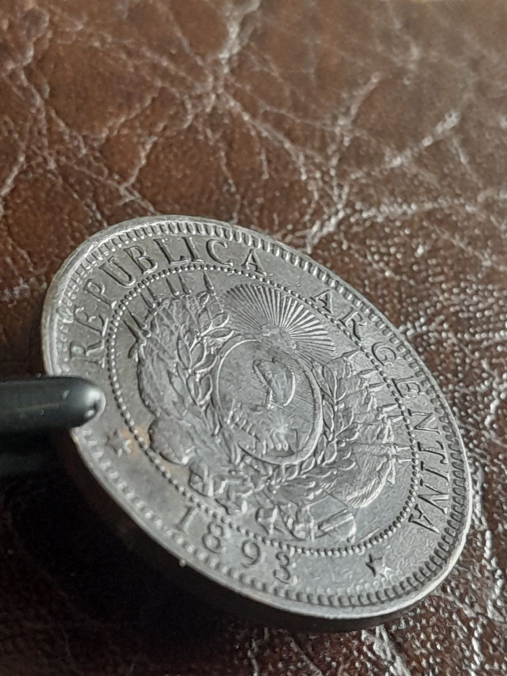 Alle Münzen: 2 Centavos 1893 Argentinien  – Gebraucht aus Basel von Basel_20 2