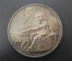 Auf den Tod von Max Alphonse Pfyffer 1890 Silber 126 g