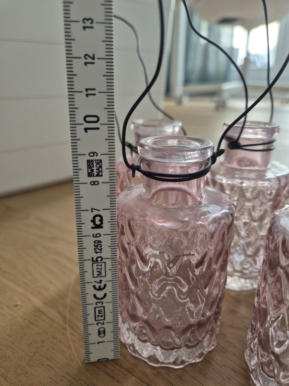 Vasi & Recipienti: 5 x Deko-Glas-Vasen rosa mit Henkel – Nuovo (secondo la descrizione) da Kollbrunn venduto da mela_nie 2