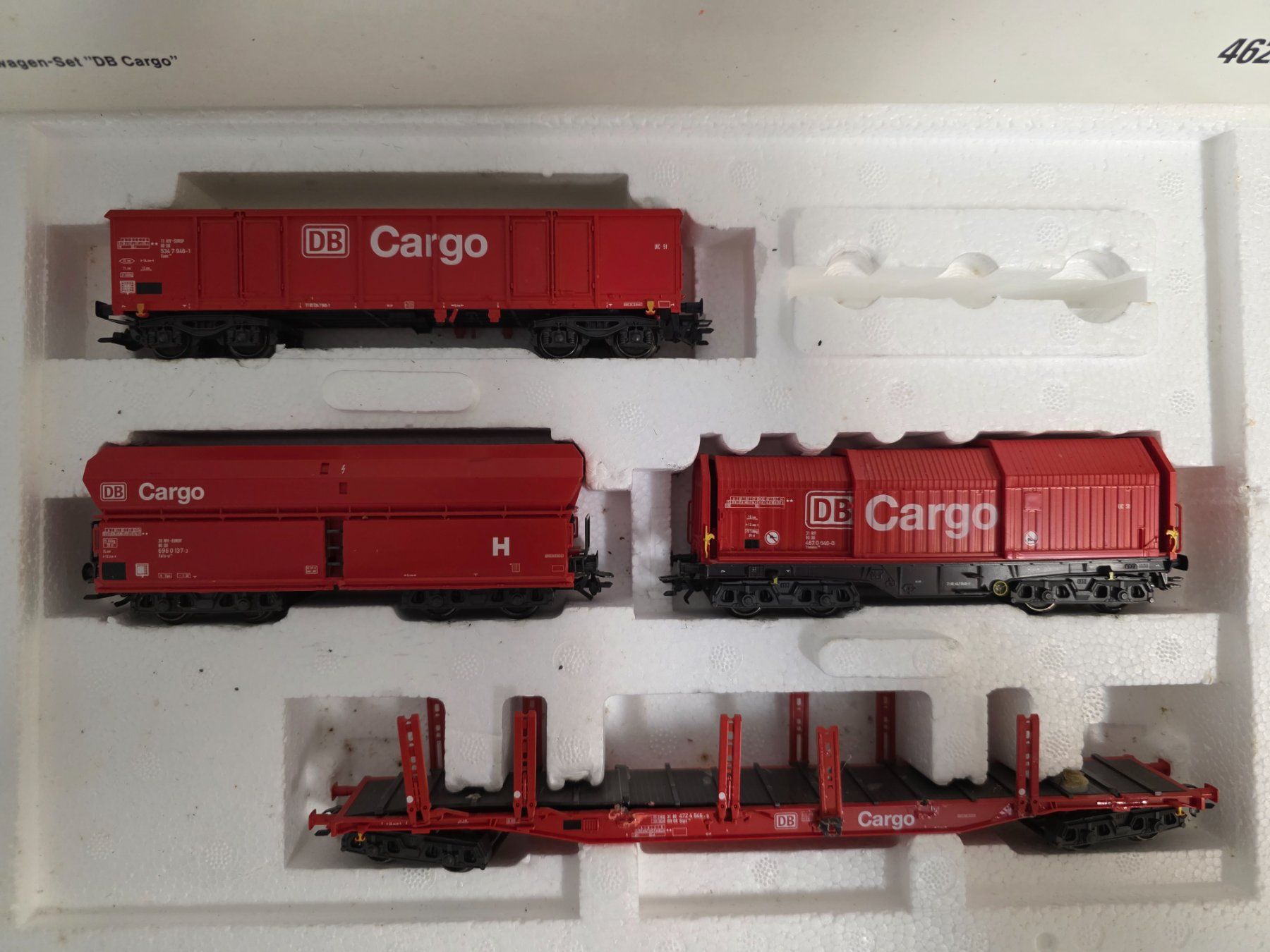 Märklin Modellini di ferrovie: Märklin 46220 set wagons CARGO DB dès 1.-fr – Usato da bassecourt venduto da Paolo101 1