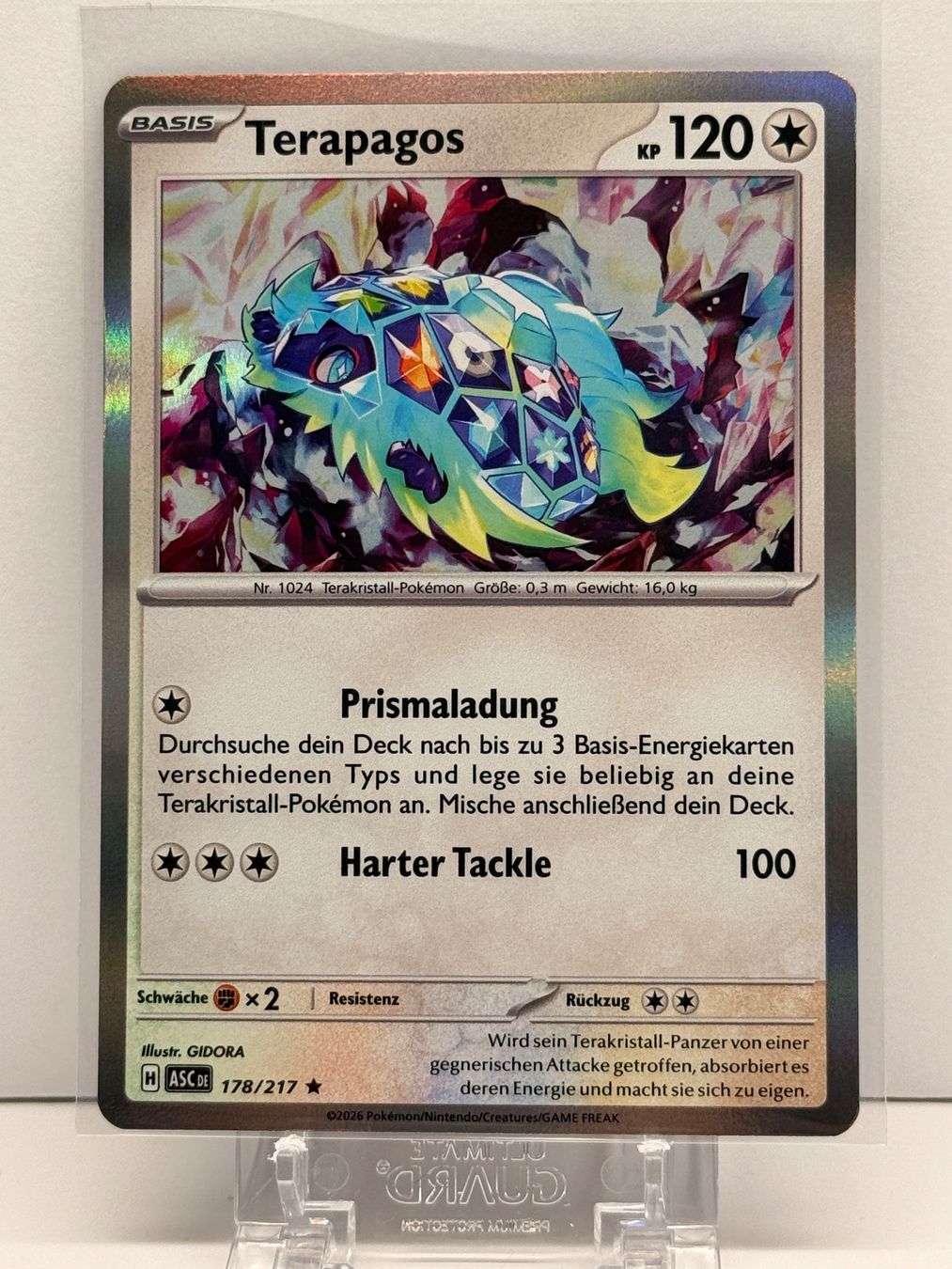 Pokémon Sammelbilder & Trading cards: Terapagos ASC 178/217 Holo DE NM – Neu (gemäss Beschreibung) aus bern von Wankdorf_Retro