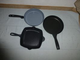 drei Pfannen (Induktion)