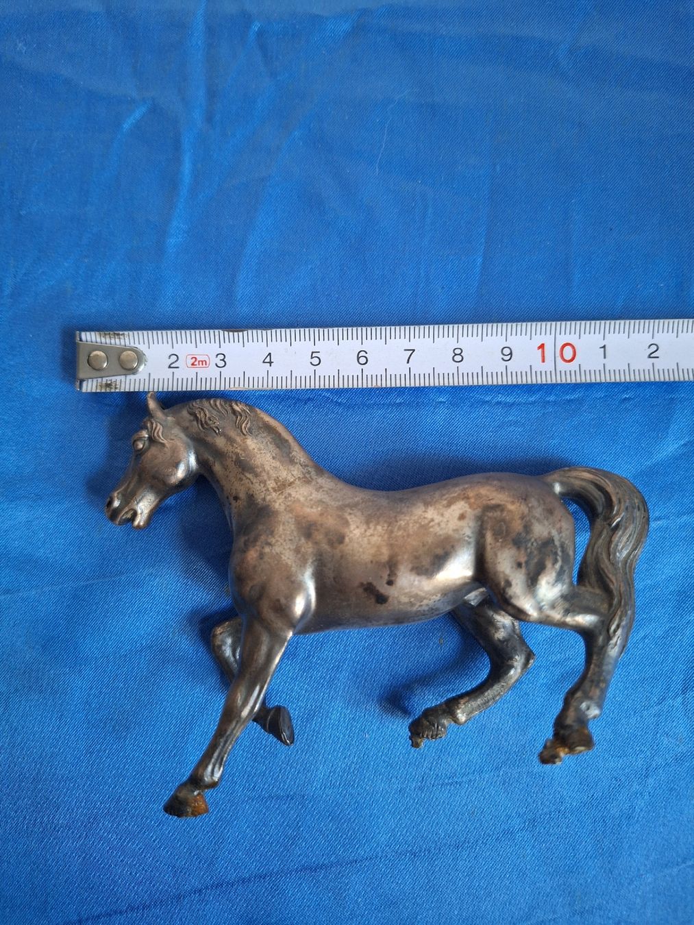 Statuette: Silber Pferd Vintage Deko Figur Hengst – Usato da Russikon venduto da eunicetungol 7