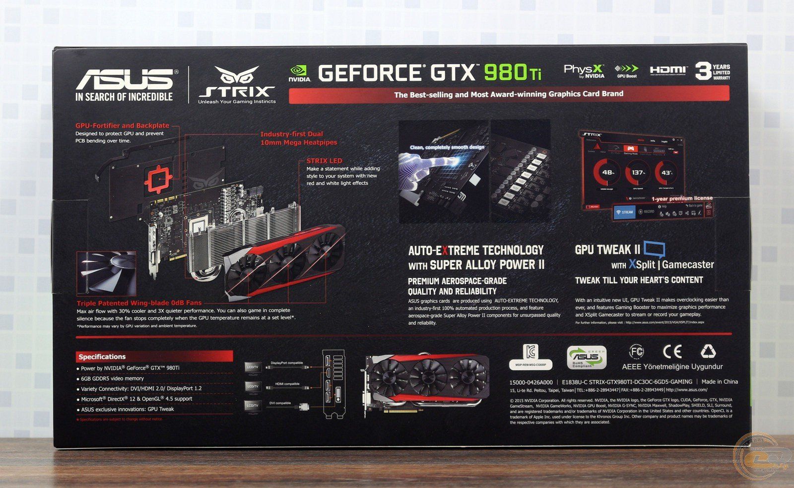 Nvidia Schede grafiche: Asus Strix GTX 980 Ti OC – Usato da Oetwil am See venduto da Freeman81 3