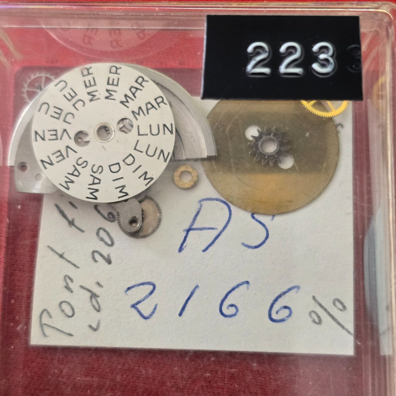 Orologi: Mouvement AS 2166 démonter pour pièces – Usato da Tramelan venduto da Nirdan 4